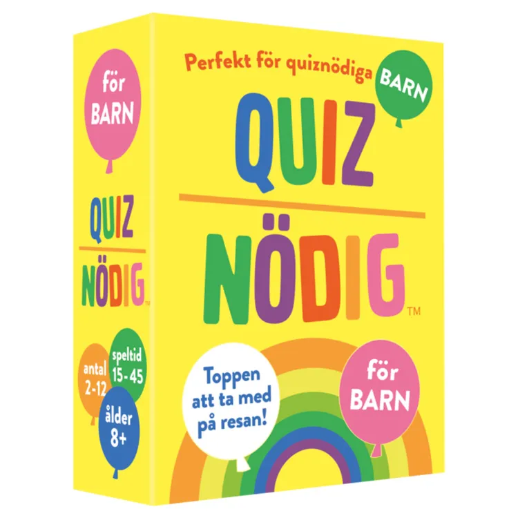 Quiznödig – För Barn -Sällskapsspel