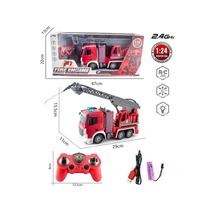 Rapid Speed R/C Brandbil med stege