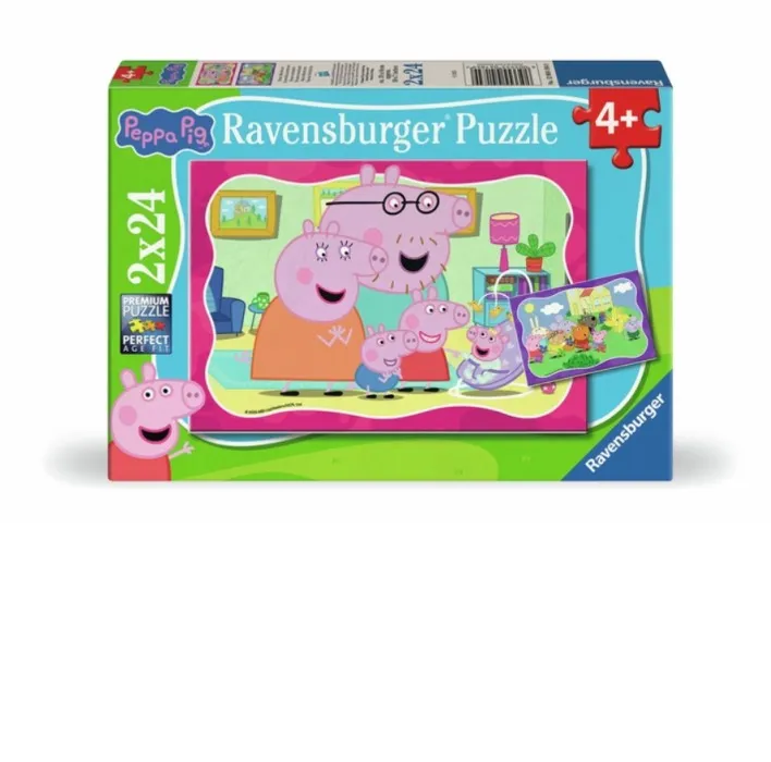 Ravensburger Pussel Greta Gris Pussel 2x24-bitar