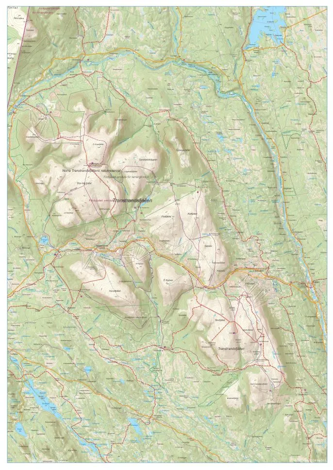 Sälen väggkarta