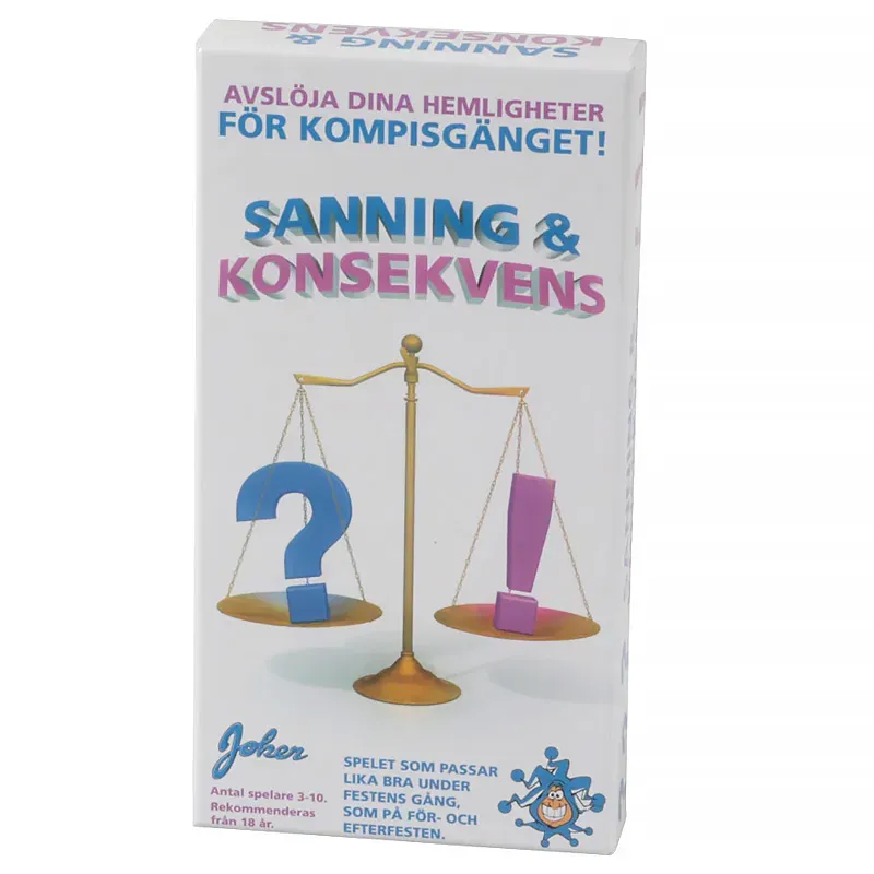 Sanning & Konsekvens Brädspel