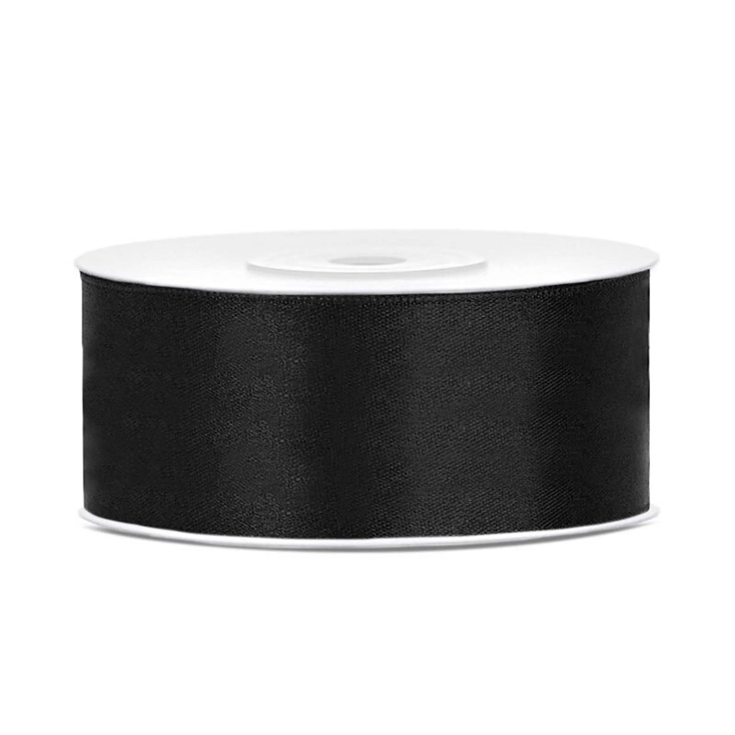 Satinband Svart