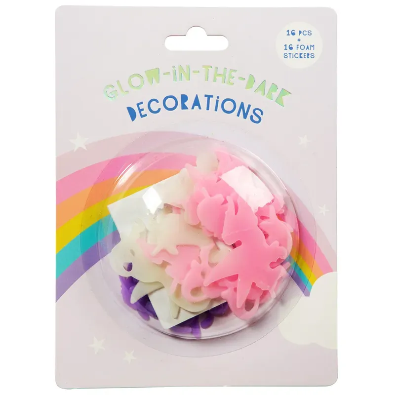 Självlysande Enhörningsdekorationer