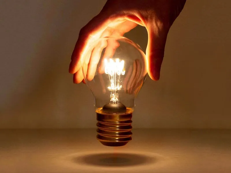 Sladdlös Glödlampa