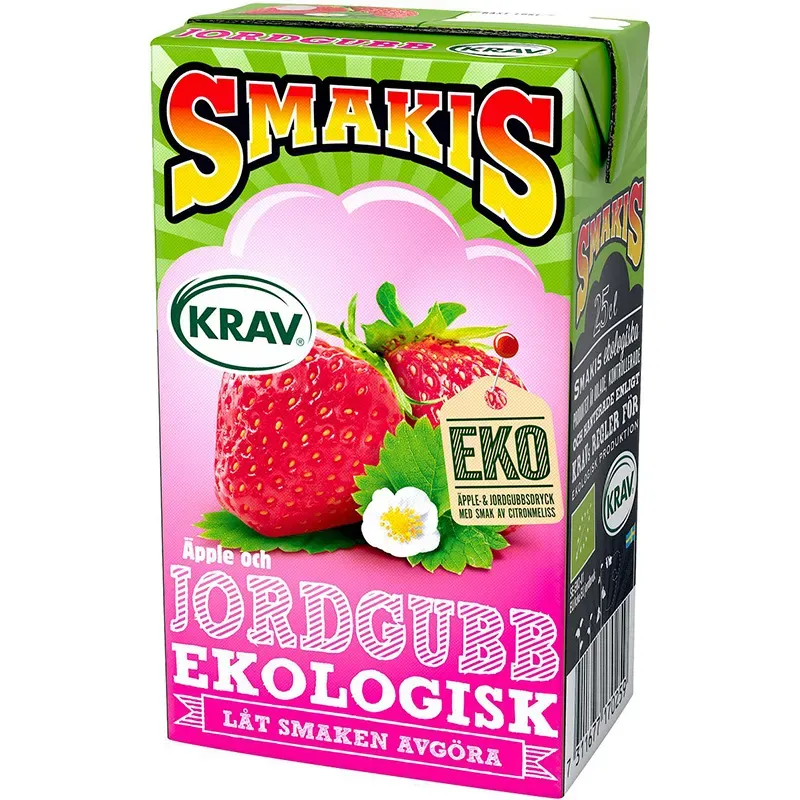 Smakis Jordgubb EKO 25 cl