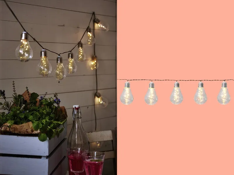 Solcellsdriven Ljusslinga - Vit