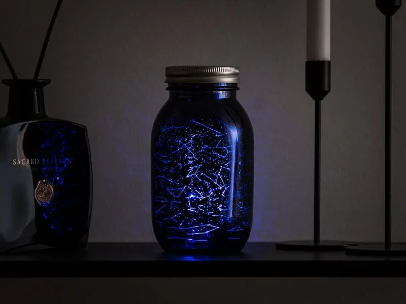 Solcellslampa med Stjärnhimmel