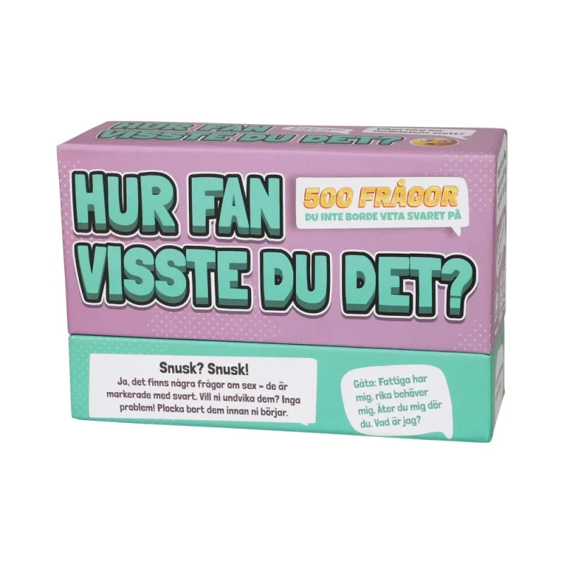 Spel - Hur Fan Visste Du Det (Kortspel