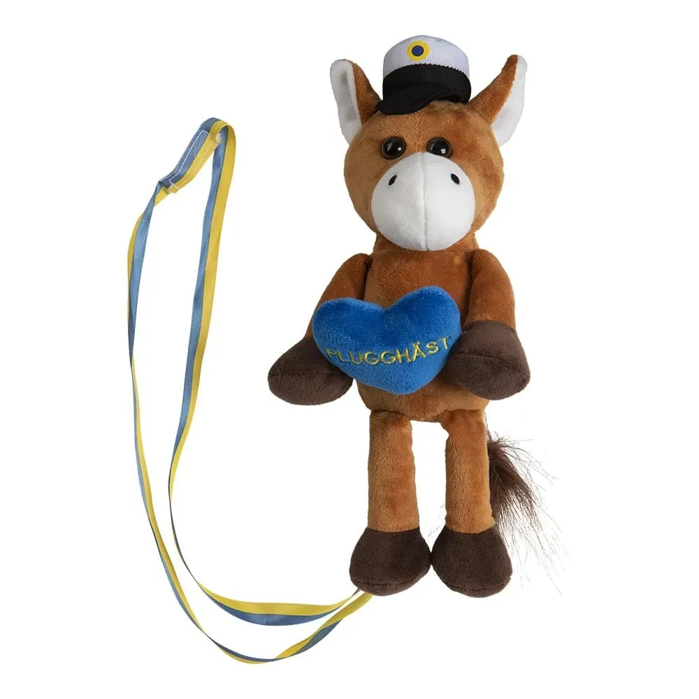 Studentnalle Plugghäst med Hjärta ca 18 cm