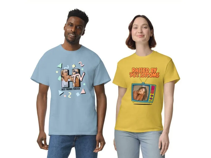 T-shirt med Eget Tryck - Retro Cartoon