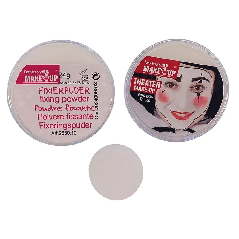 Teatersmink & Fixeringspuder, Vit