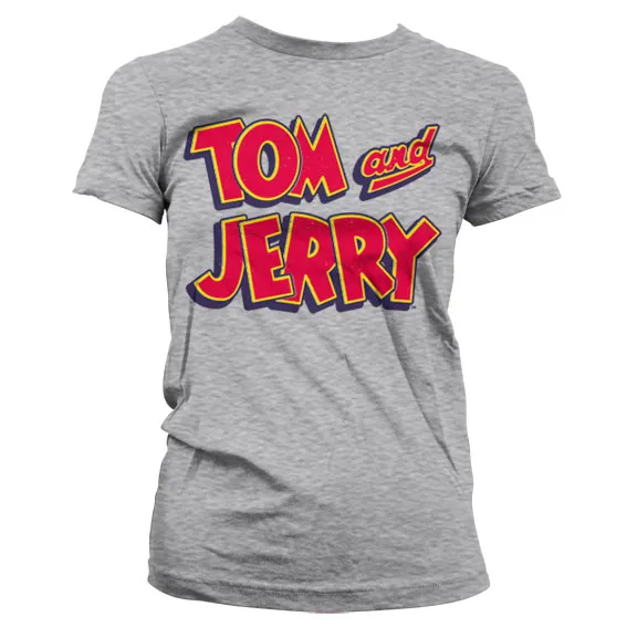 Tom & Jerry Logo Dam T-shirt