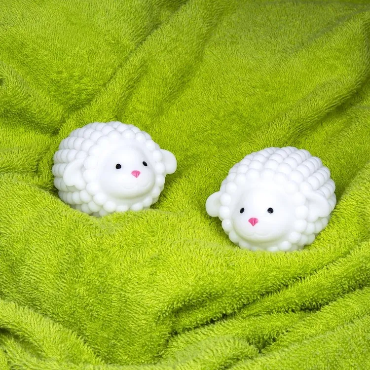 Torkbollar till torktumlaren i form av lamm, LAMB DRYER, Vit