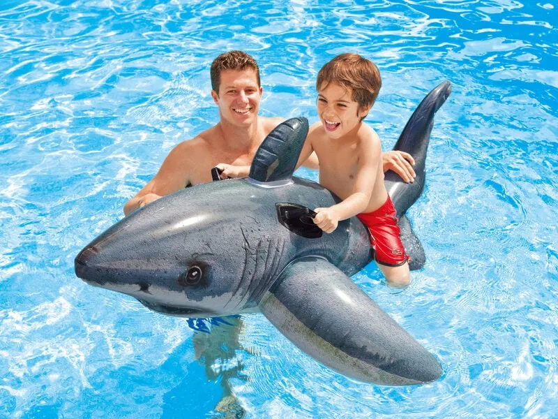 Uppblåsbar Badmadrass Haj - Intex