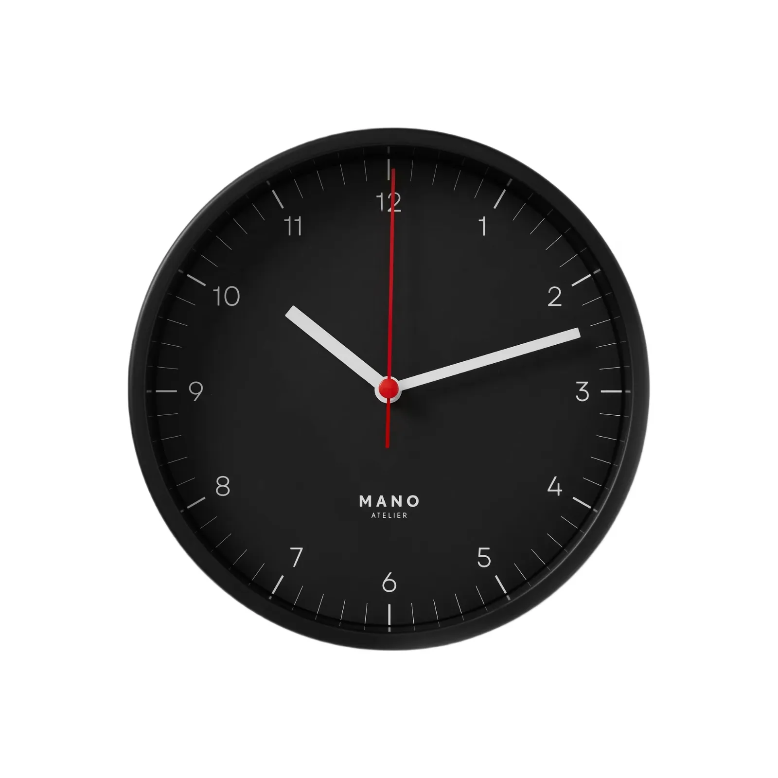 Väggklocka Mano 15 cm Svart