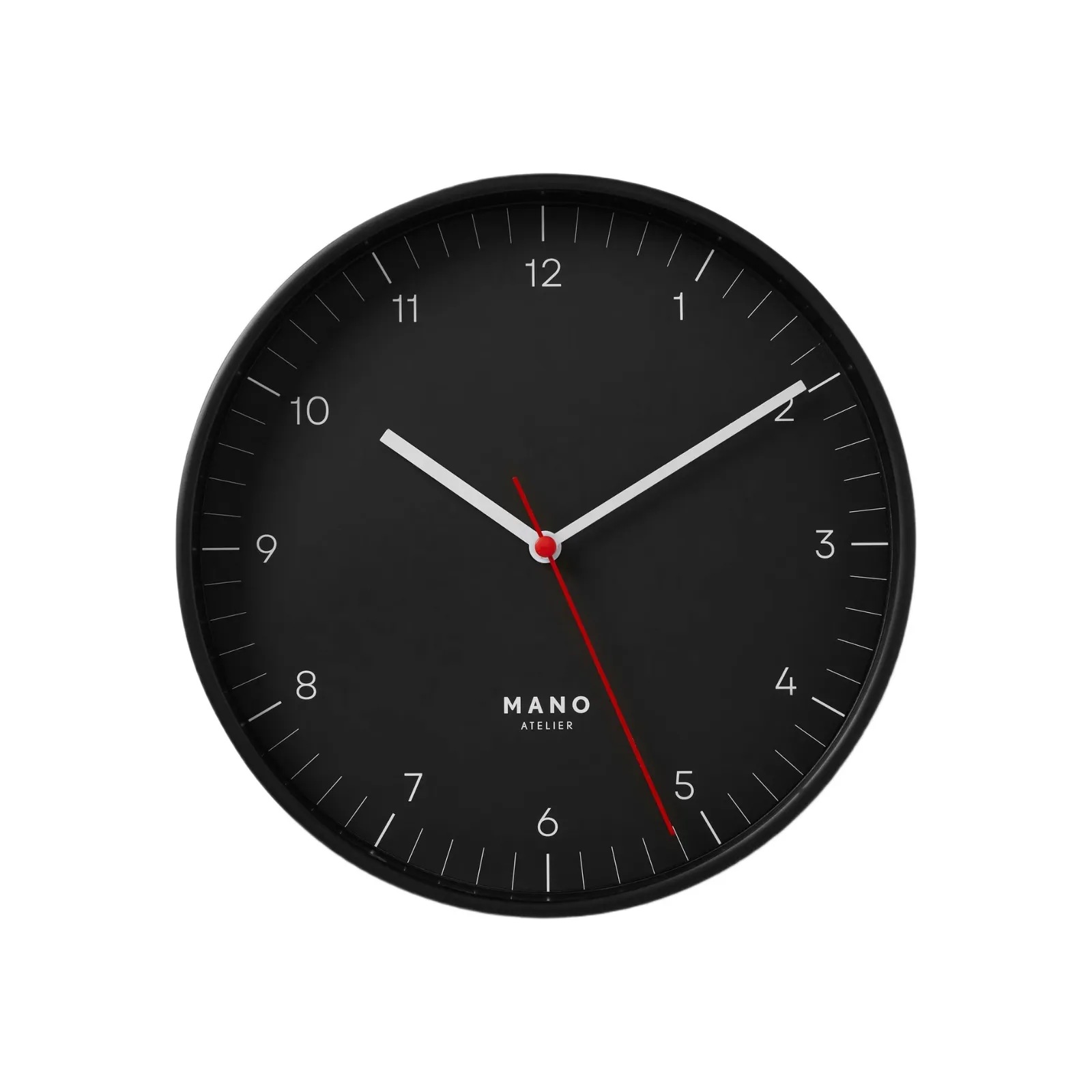 Väggklocka Mano 20 cm Svart