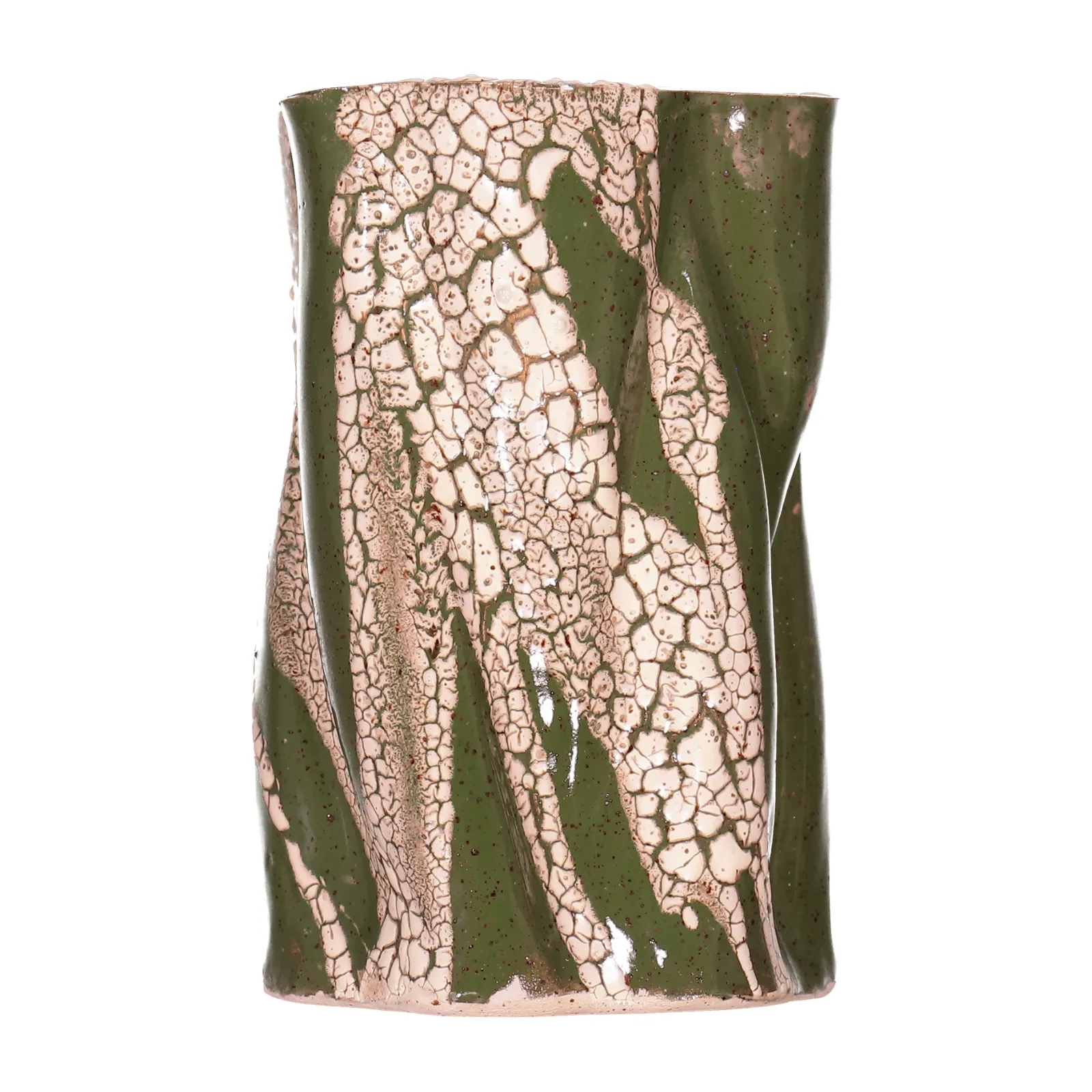 Vas Swirly 18,5 cm Grön