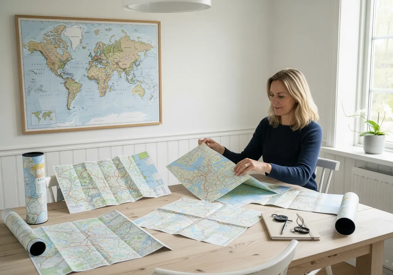 Kartor för hem och resa