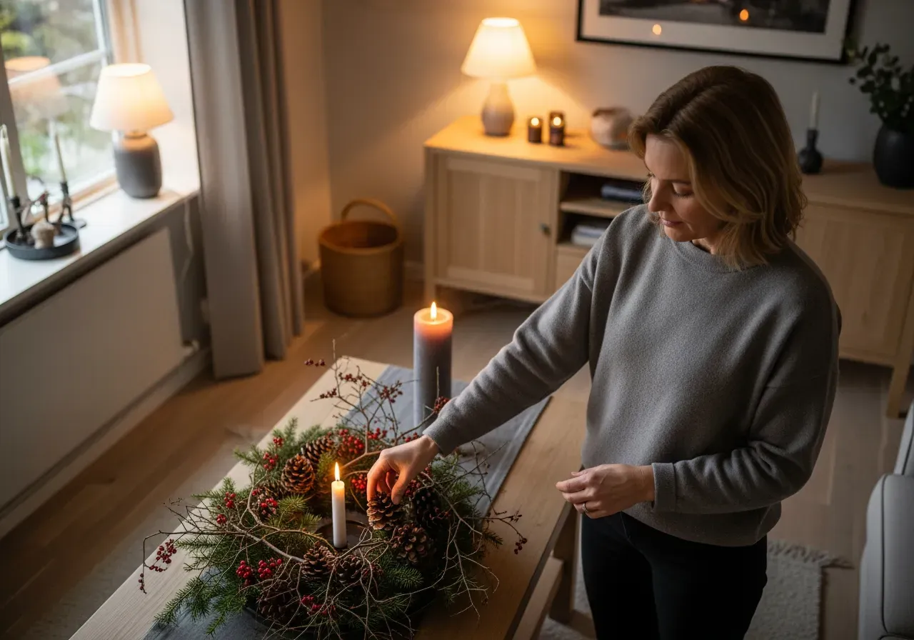 Inbjudande säsongsdekoration hemma